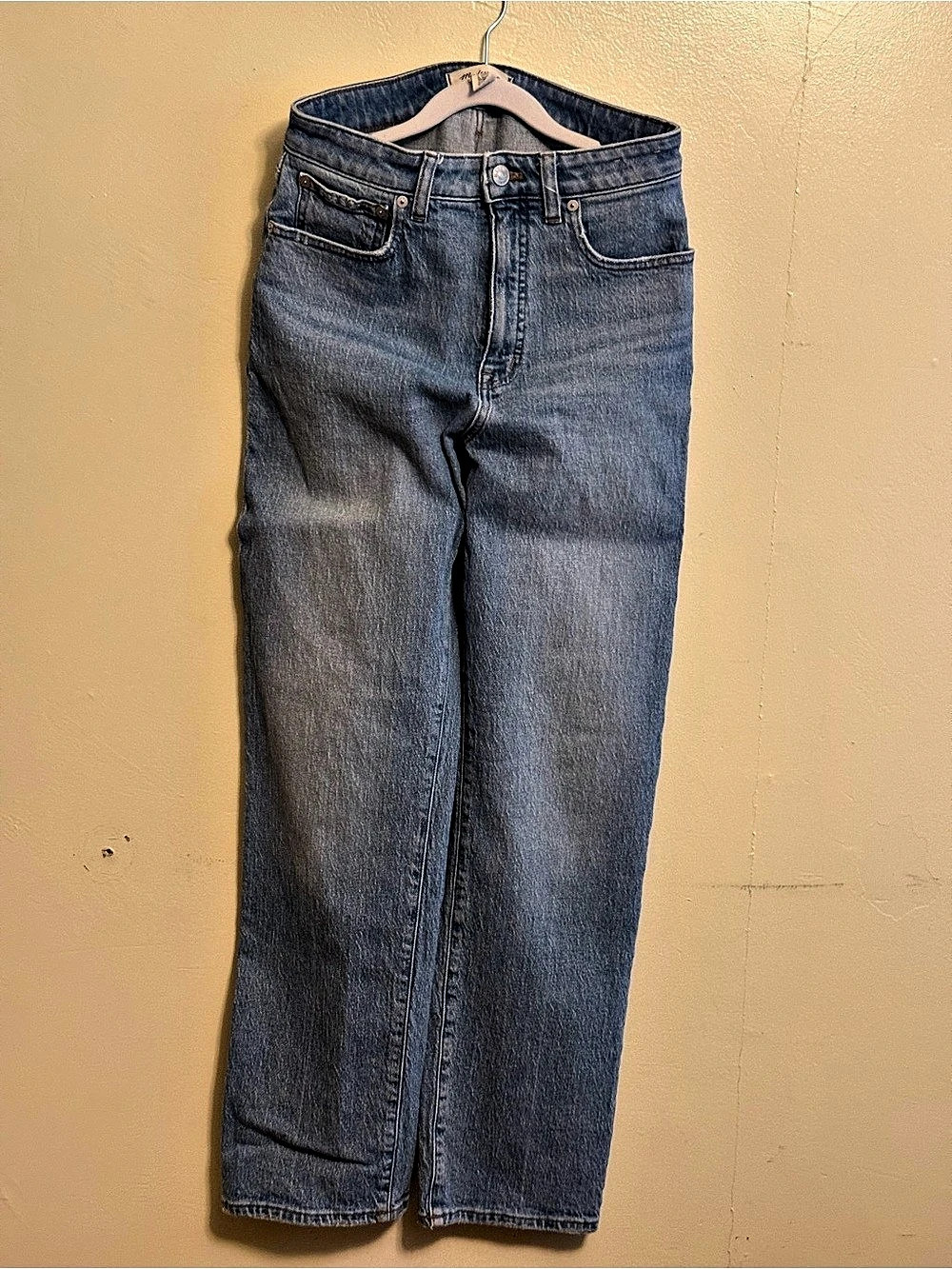 Madewell The Curvy '90s Straight Jean Jeans in Blue Waist 27